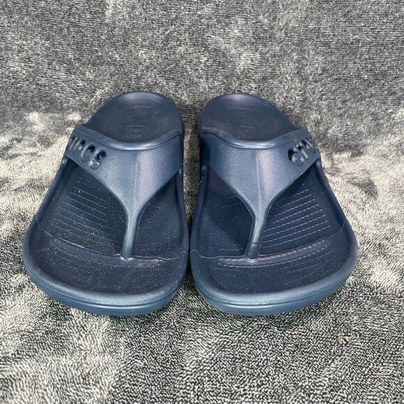 Crocs Iconic Comfort Flip Flop Thong Sandals Unisex Mens 10/Women 12 Blue - Picture 2 of 6